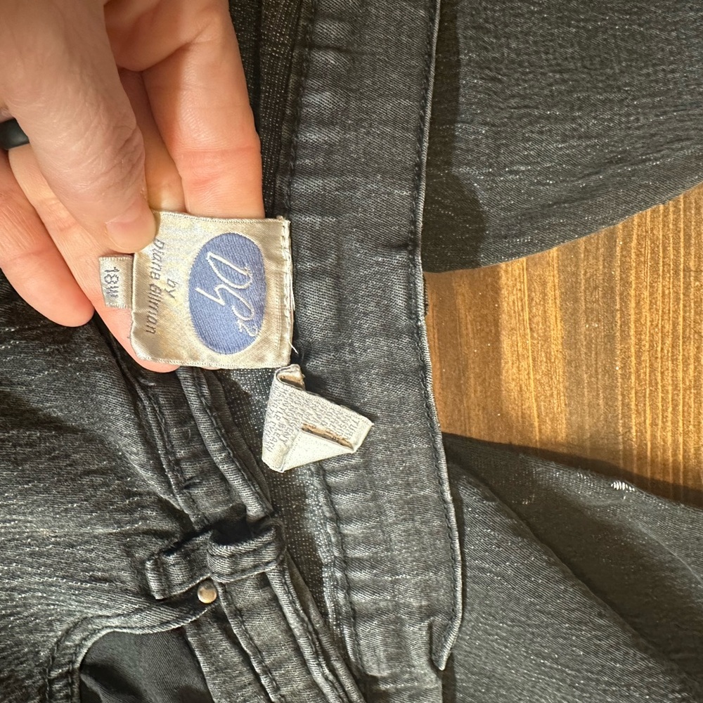 Black Denim Jeans by Dana Buchman